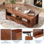 Table basse à plateau relevable avec rangement, plateau de table en bois avec tiroirs et compartiment caché-129490981