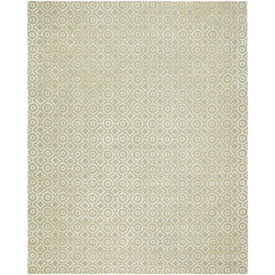 Geometric Area Rug in Ivory