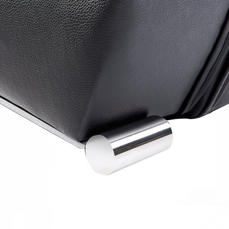 Upholstered Bed, Black, 180 x 200cm