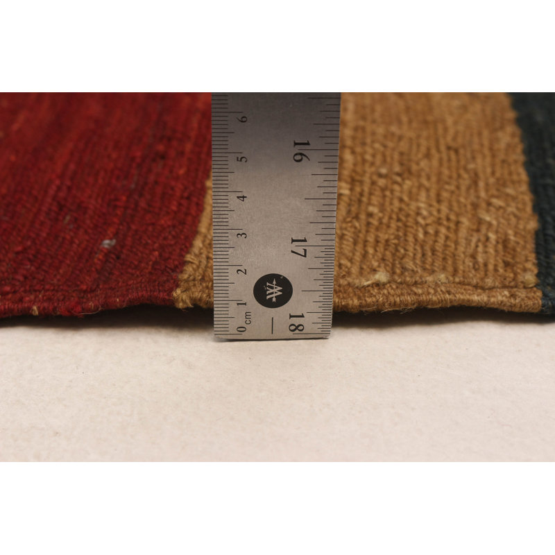 Naturel brun clair, kilim rouge 10 pi 0 po x 13 pi 11 po