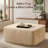37.01'' Wide Fluffy Ottoman, Plush Accent Pouf, For Modern Interior Design-1696837573