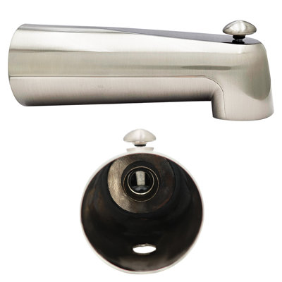 Universal Fit 7" Diverter Tub Spout, Zinc