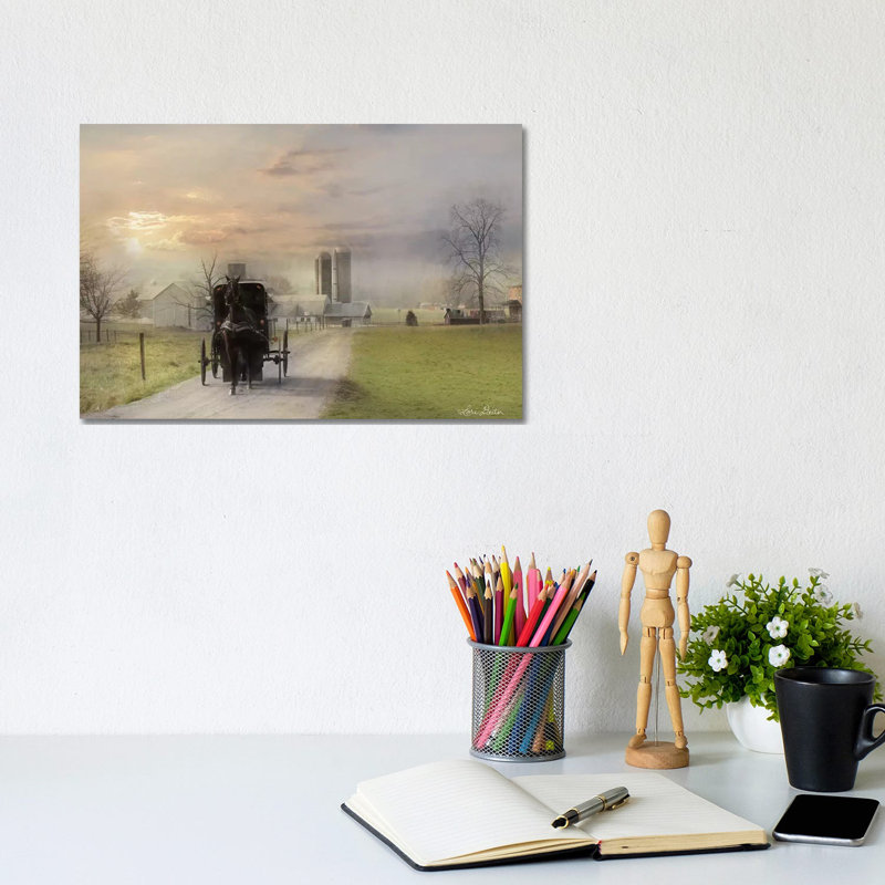 Morning Exercise by Lori Deiter - Wrapped Canvas Print, 20.32 cm H x 30.48 cm W