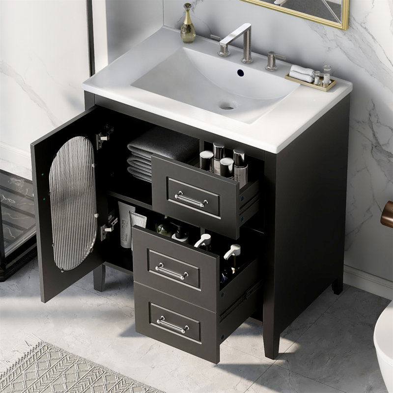 30'' Single Bathroom Vanity Base Only