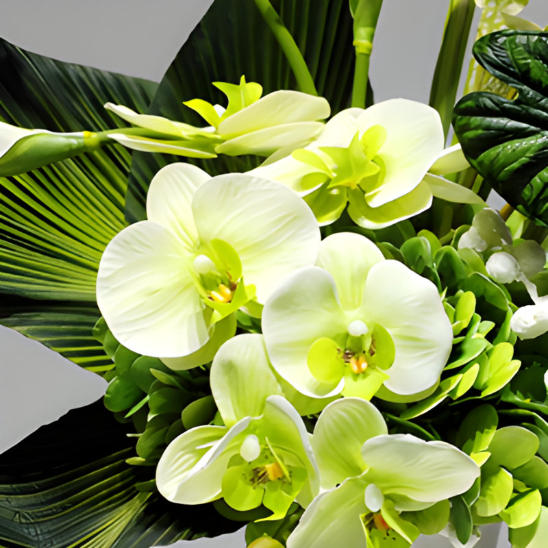Ornements de fleurs simulées