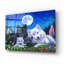 «Howling Moon» par Bridget Voth, art mural en verre acrylique-2147341899
