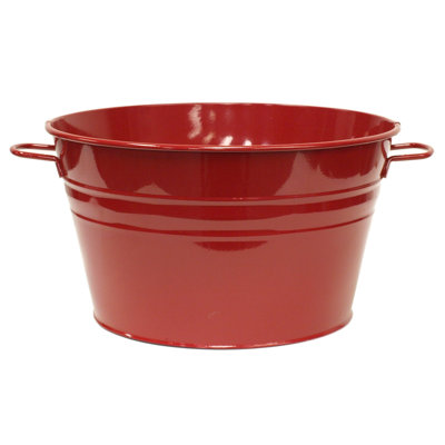 Enameled Galvanized Steel Planter / Beverage Tub.
