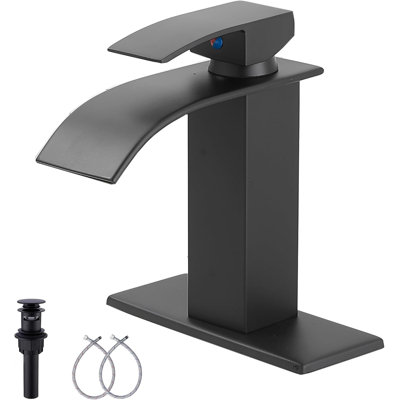 Single-Hole Single-handle Bathroom Faucet with Drain Assembly