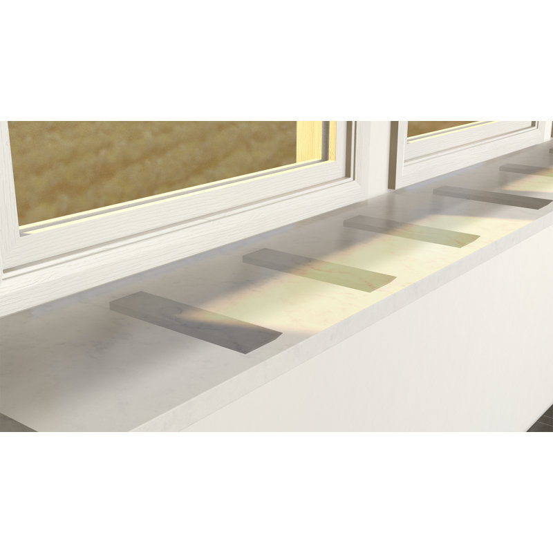  Support de comptoir caché en aluminium The Original ™ - (à droite, aluminium), H 6 po x l 2,5 po x P 14 po