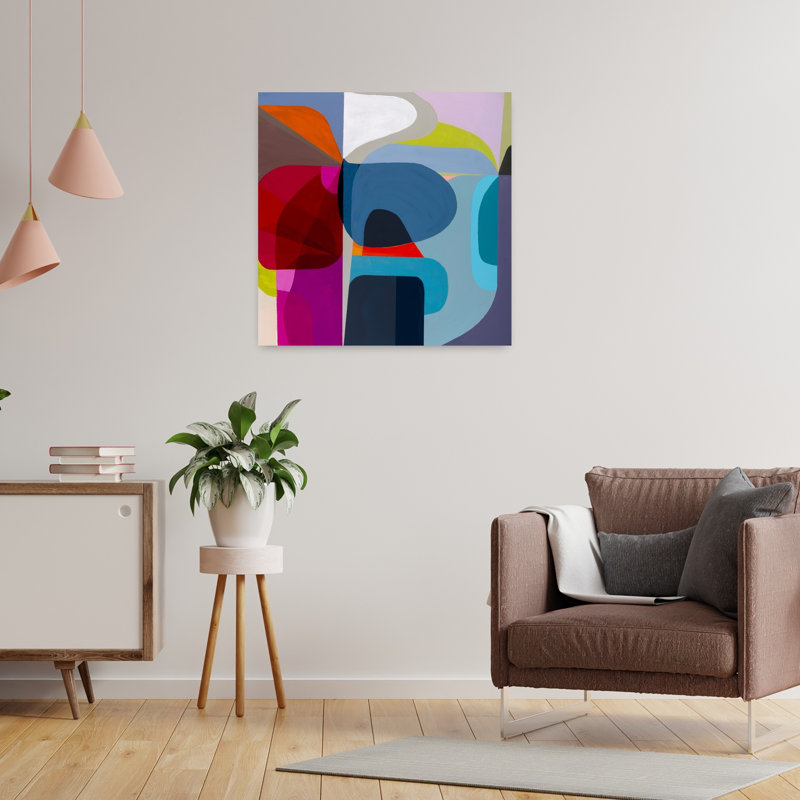 Point of Entrée, art contemporain abstrait, H 24 po x l 24 po