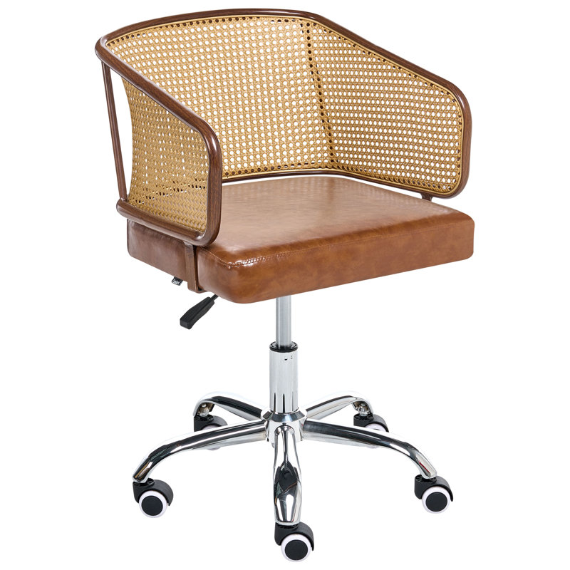 Desk Chair TUCSON Faux Leather, Black