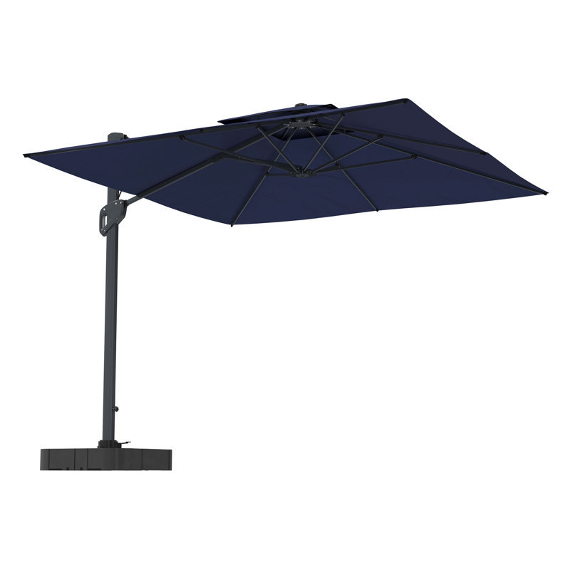 Parasol en porte-à-faux Angelia, Bleu marine