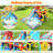 12.14' x 14.6' Inflatable Slide with Waterslide and Air Blower