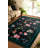 Karabag Multicolored Color Floral Design Carpet Machine Woven Polyester & Cotton Yarn Area Rugağ-93880414