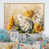 Toile naturelle avec cadre flottant