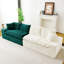 Canapé multifonctionnel luxueux en velours de couleur tortue (rangée simple, côte à côte ou face à face)-1177200042