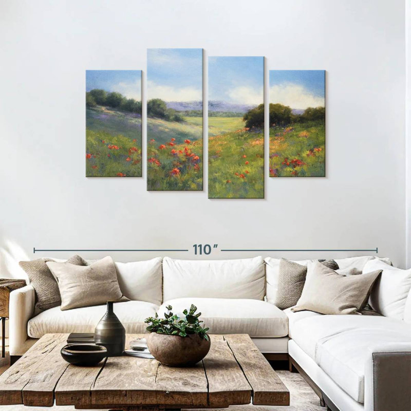 Alvord Poppies With A View, 48" H x 75" W