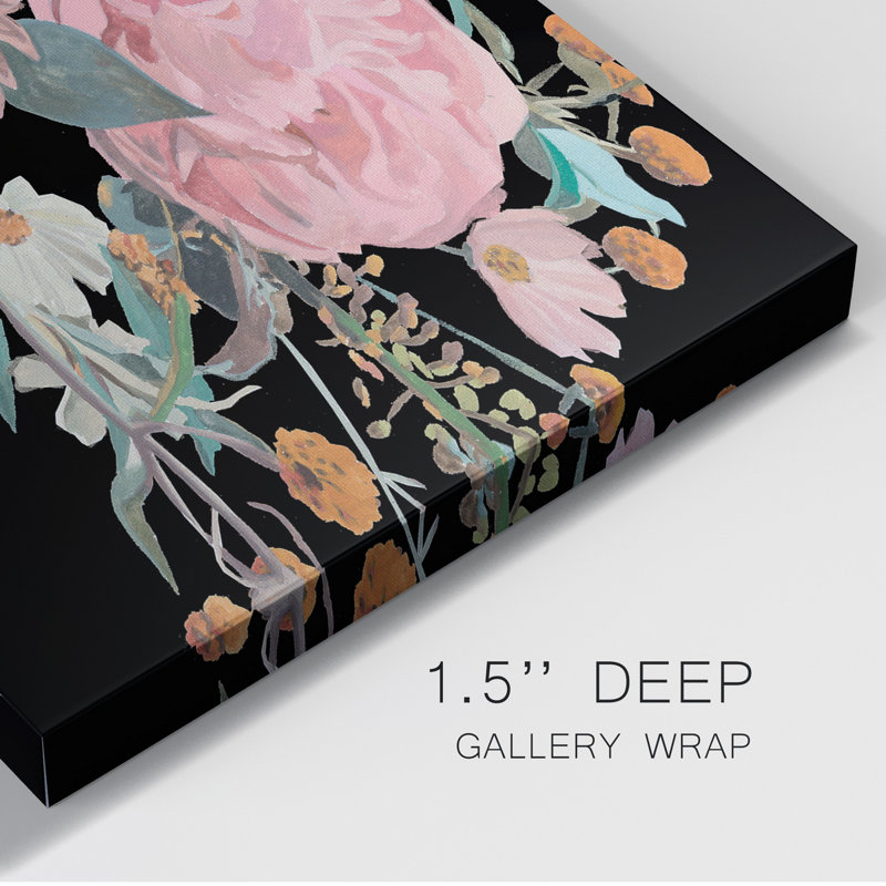 «Night Blooming Flowers II», reproduction sur toile tendue, H 12 po x l 8 po x P 1 po