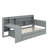 Twin Size Wooden Daybed With Drawers And Desk-849208340