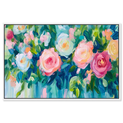 Blossoms of a Pink Dream Canvas Colorful Floral Art by Art Remedy