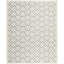 Sanyiah Geometric Handmade Tufted Wool Grey/Ivory Area Rug-19272609