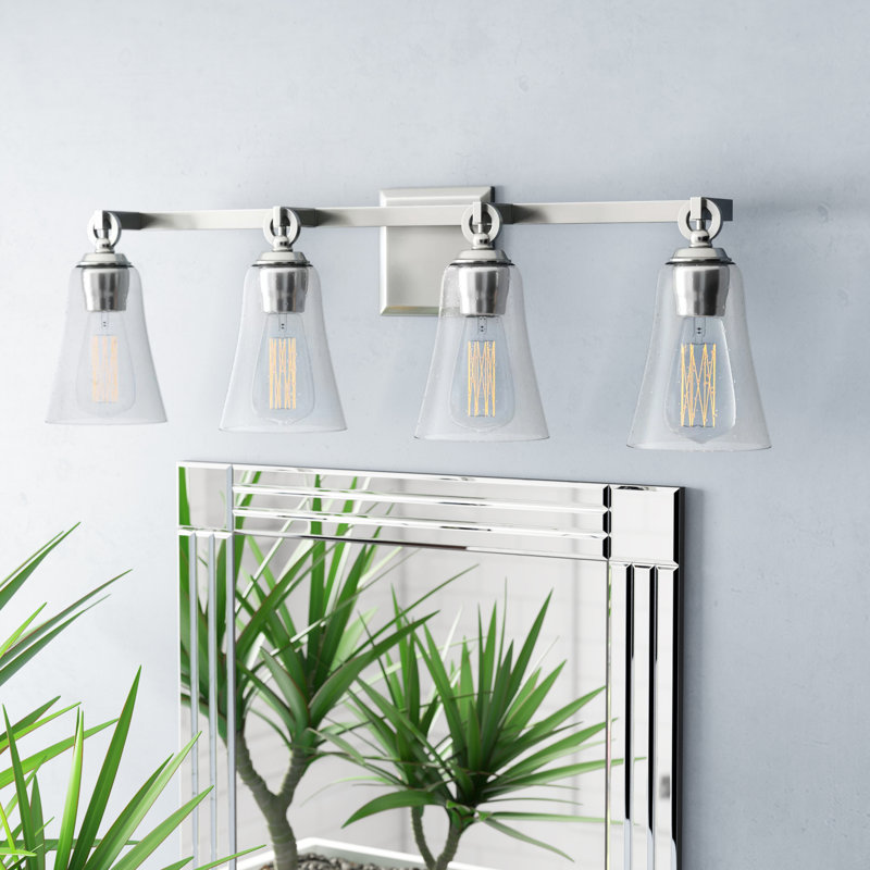 Amija 4 - Light Vanity from, Satin Nickel