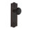 Meadows Plate with Black Porcelain Door Knob