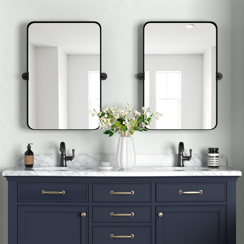 Izaya Metal Rectangle Mirror, 35.4" x 24"