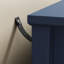 Commode cannelée à 6 tiroirs Modern Blue