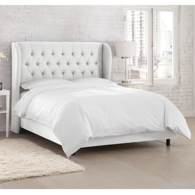 Knaresborough Upholstered Wingback Bed