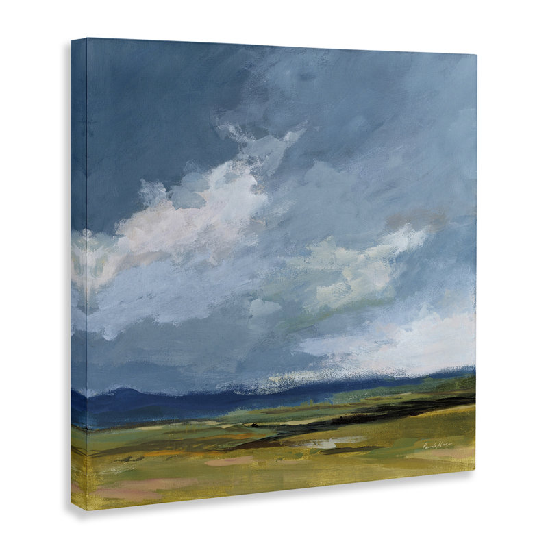 «August Storm Landscape», art mural sur toile par Pamela Munger, H 17 po x l 17 po