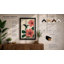 Hummingbird and Hibiscus Botanical - Framed Print-1468942484-1468942495