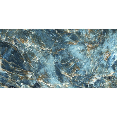 Atlantic Porcelain Tile - 24 x 48" - Blue-Green Glazed Tiles - 68 pieces
