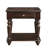 Modern Traditional Style End Table With Drawer And Bottom Shelf Espresso Finish Living Room Furniture 1Pc