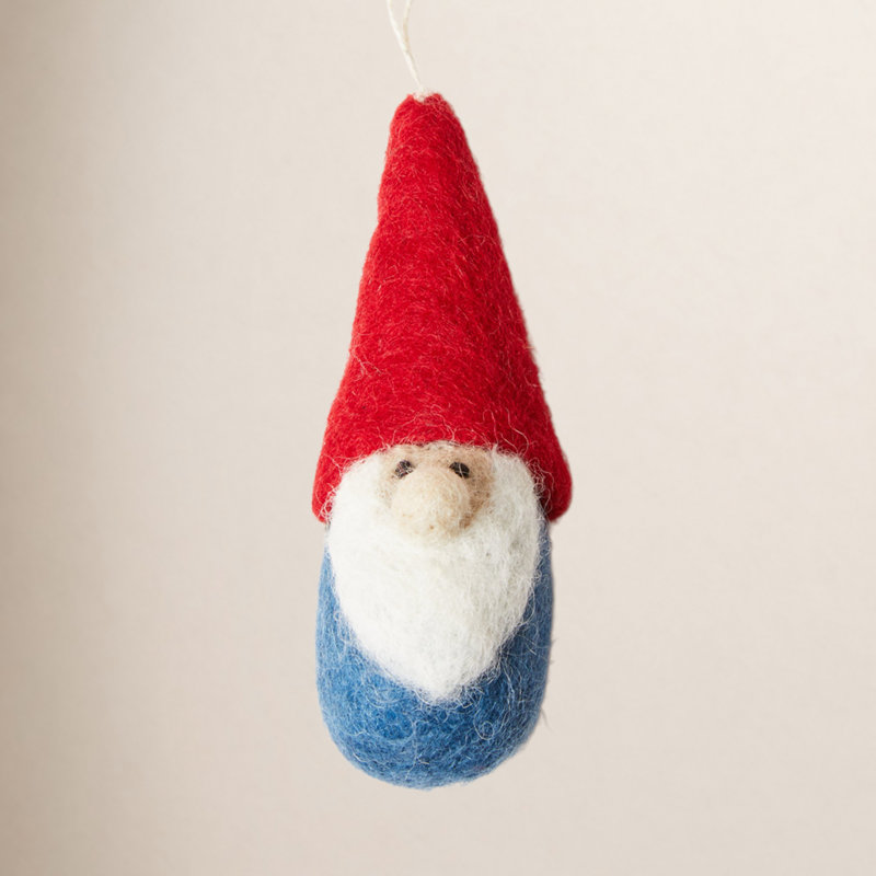 Felted Festive 2.5'' Fabric Holiday Shaped Ornament