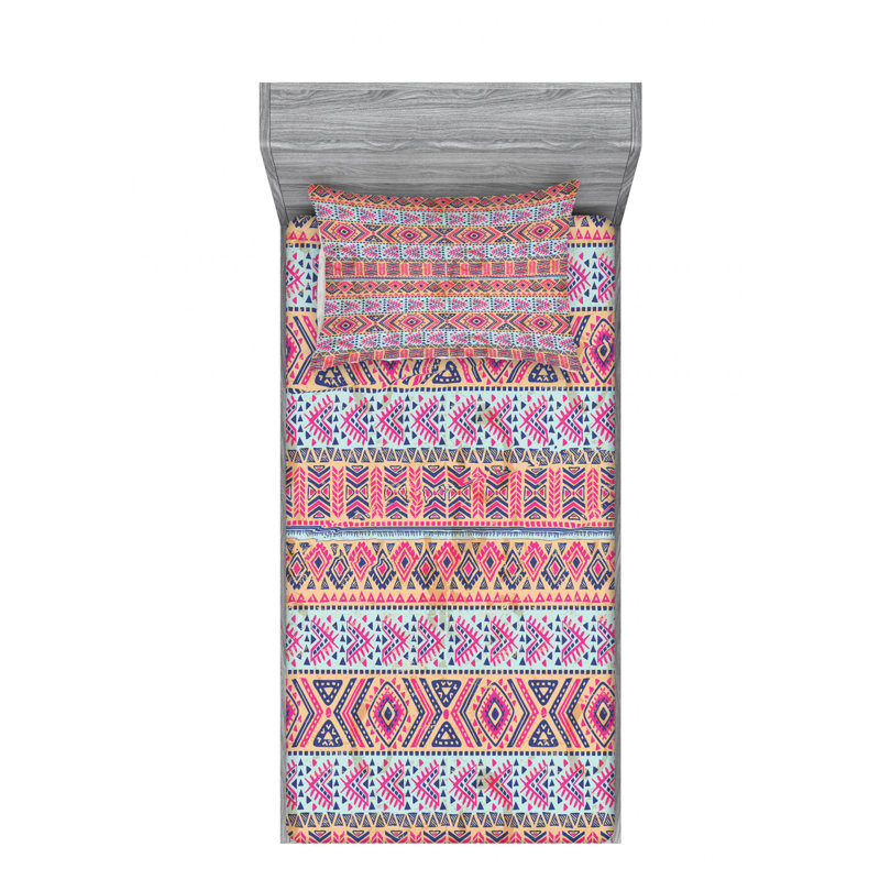 Microfiber Ikat Sheet Set