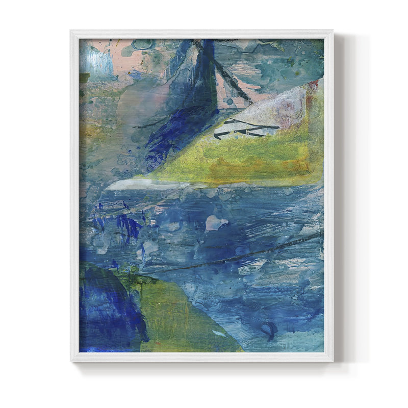 «Spring Winds VI», reproduction encadrée - bois massif, Blanc, H 28 po x l 22 po