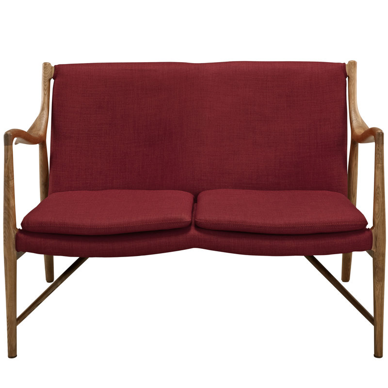 Causeuse Modway, Laine / viscose rouge érable