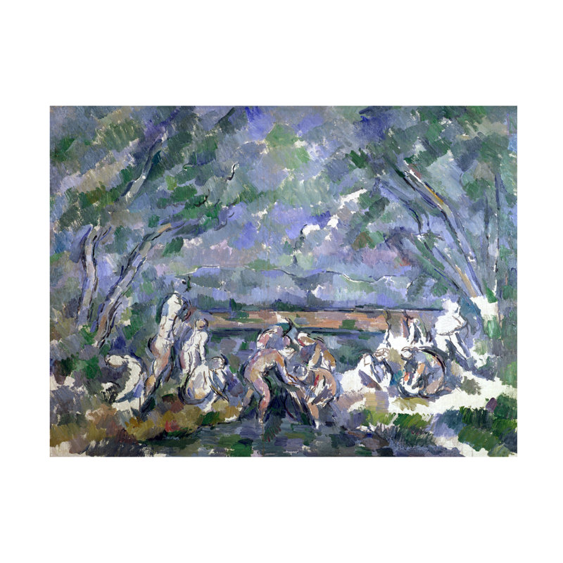 Paul Cezanne, The Bathers, 1902-1906, art sur toile, H 14 po x l 19 po