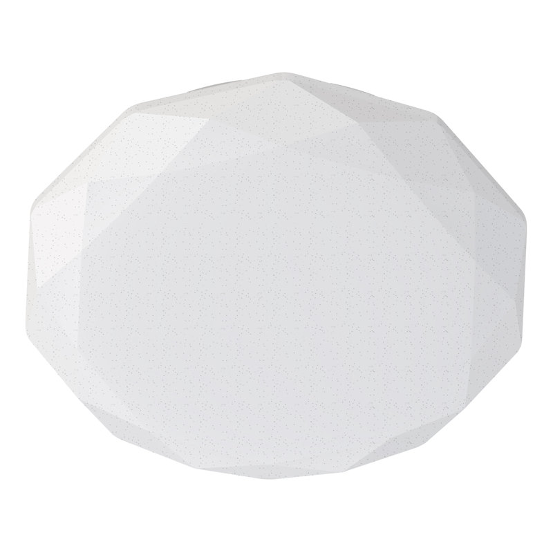 LED Ceiling Light Diamond White 16" 120V 24W 1680LM 5-Way Selectable CCT