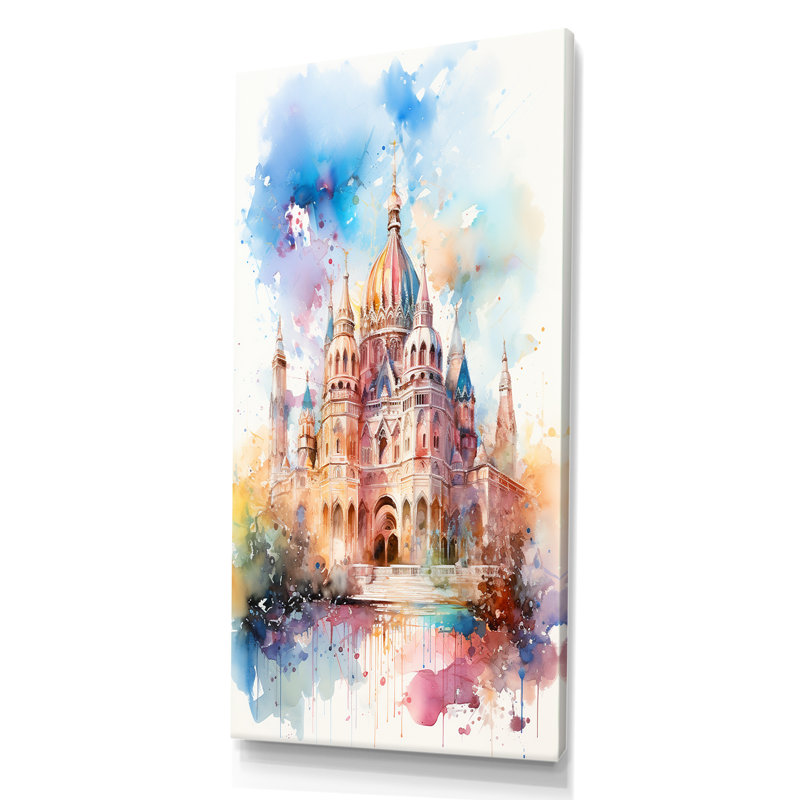 Sérénité historique du Vatican IV, H 60 po x l 28 po x P 1,5 po, Toile tendue