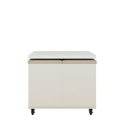 Modern Coffee Table And 4 Stools, Hidden Storage With 2 Drawers, Space Saving Folding Dining Table, Yellow For Home Living Room Expandable , Drawers & Box
