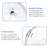 Modern 19"X16" Oval Pure White Bathroom Sink - Undermount Ceramic Lavatory Basin With Overflow, Low Absorption, Acid Resistance, Dependable Quality Water Acid-, No Faucet Holes, Long-Term Use