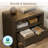 Hanzel Modern Minimalist Nightstand With Textured Finish & Open Storage Shelf-501094112
