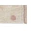 Hippy Cotton Polka Dots Area Rug in Pink/Beige