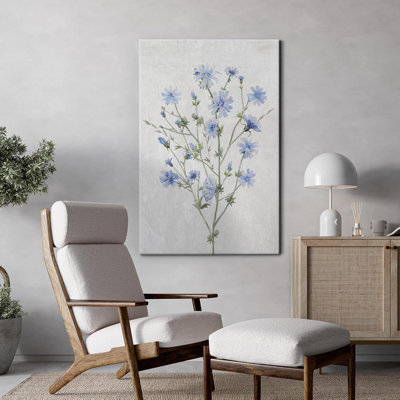 «Vibrant Wildflower Watercolor Blue Blueflower Wildflower Nature Modern Art Botanical Floral»
