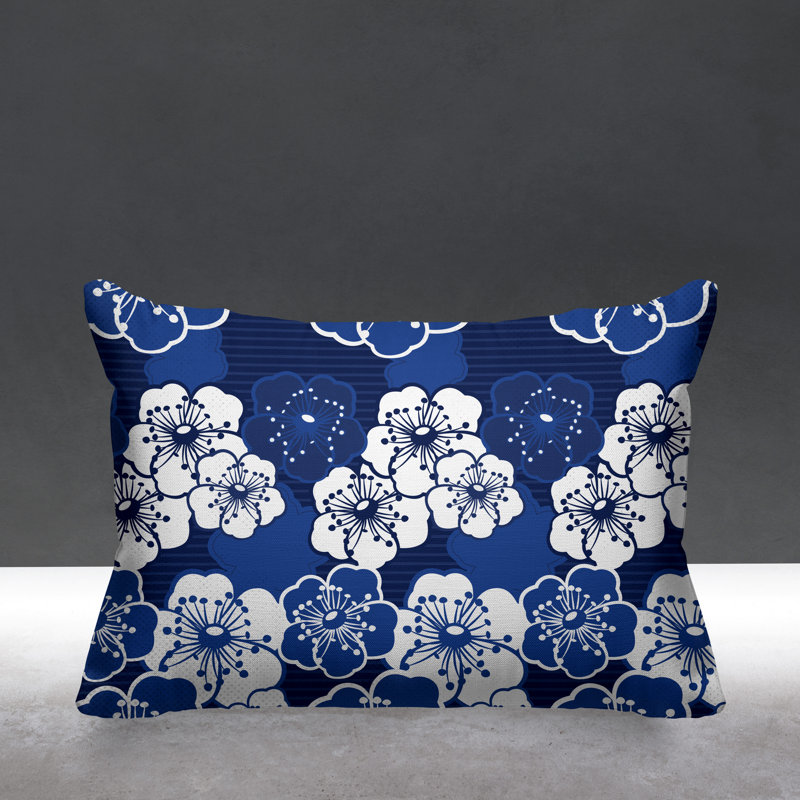 Housse et insert de coussin d'extérieur, Bleu
