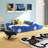 Race Car-Shaped Platform Bed with Wheels-1863914449-1863914443