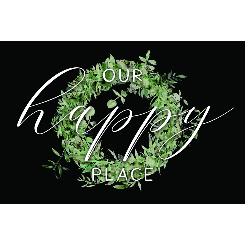 Our Happy Place - Wrapped Canvas Art Prints, 20cm H x 30cm W