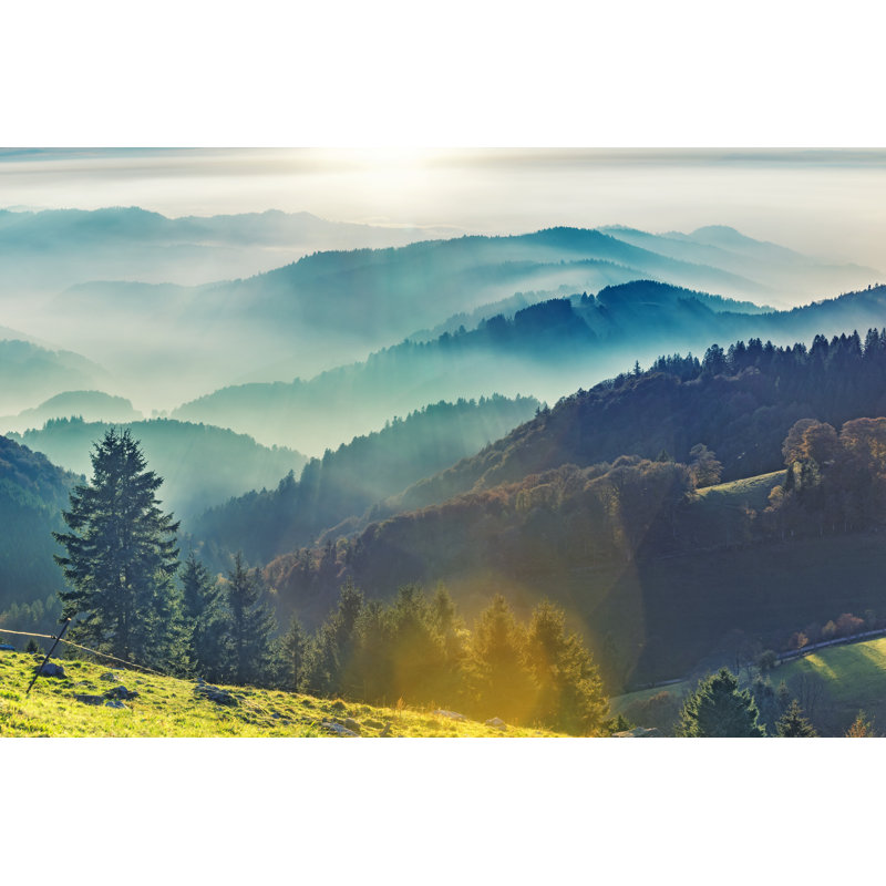 «Scenic Mountain Landscape» par Britus - photographie sur toile tendue, H 24 po x l 36 po
